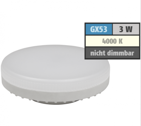 LED-Strahler 3Watt neutralweiß GX53 LS-353