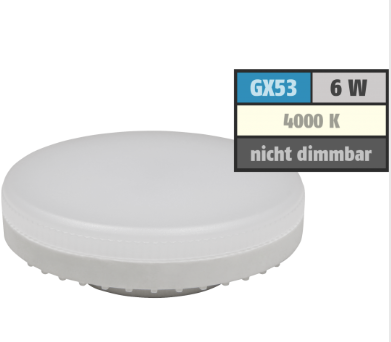 LED-Strahler 6Watt neutralweiß GX53 LS-653