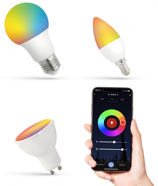 RGB LED Leuchtmittel Smart WiFi Alexa Googlehome Apple Android E14 / E27 / GU10