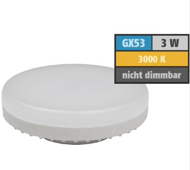 LED-Strahler 3Watt warmweiß GX53 LS-353